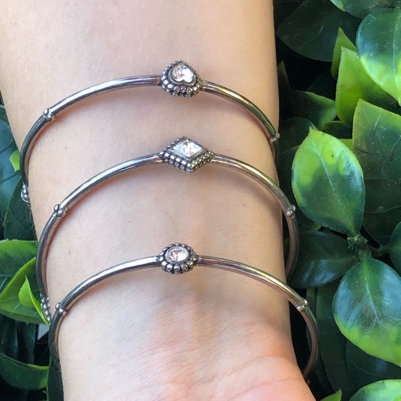 Brighton silver bangles (3) - Picture 2 of 2